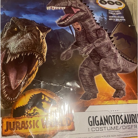 Jurassic World giganotosaurus inflatable costumes with sound